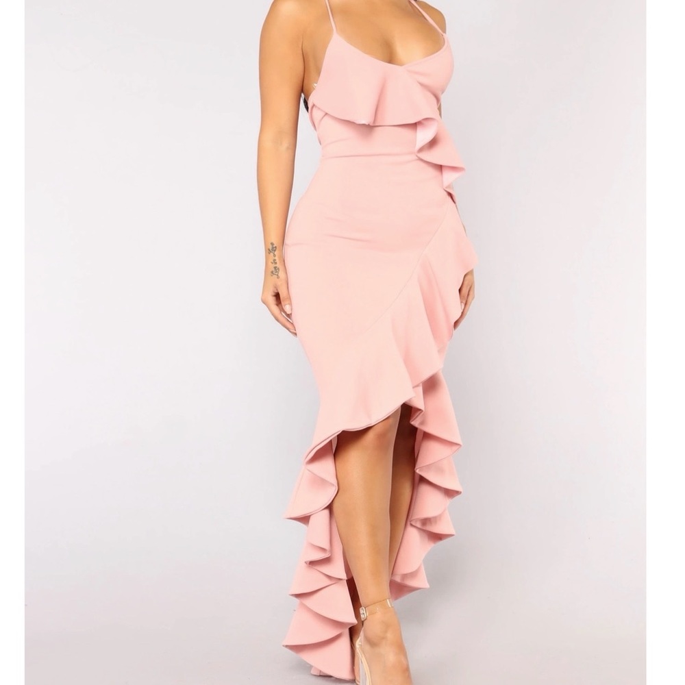 Fashion Nova Florence Ruffle Dress NWT